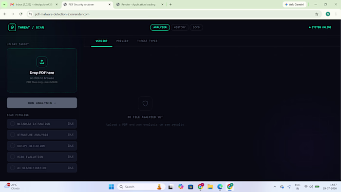 PDF Malware Detection System 