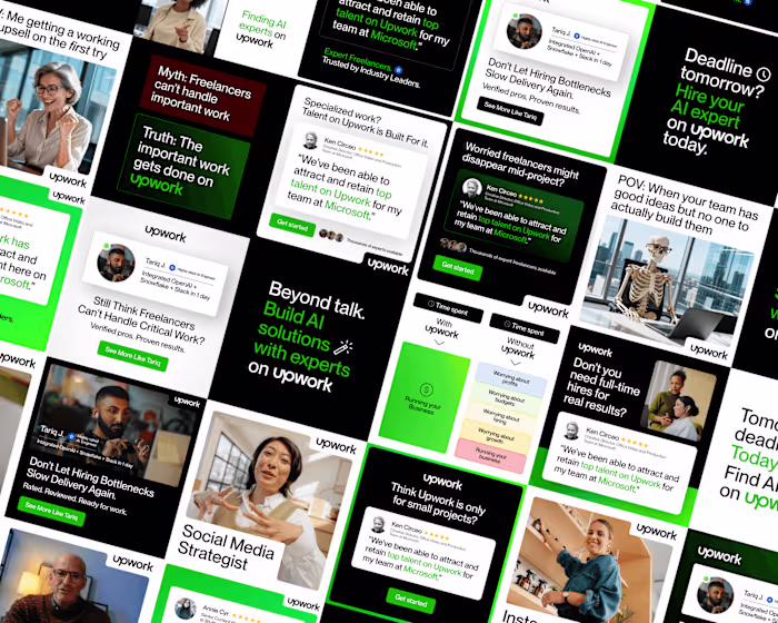 Performance Marketing Static Ads for Upwork