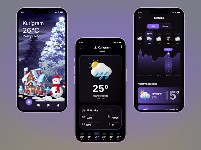 "Designing Rain or Shine: Weather App Expertise"