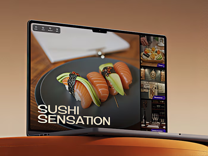 Premium Japanese Restaurant Landing Page Design 