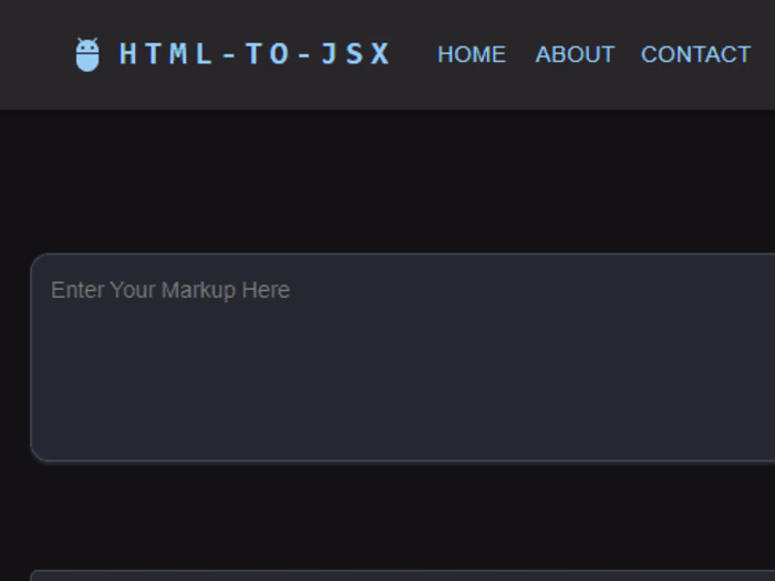 HTML-To-JSX