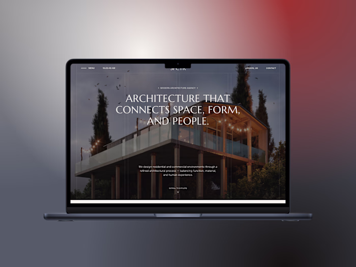 SPCTR — Architectural Agency Template for Framer