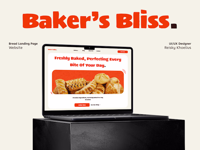Baker's Bliss. Landing Page