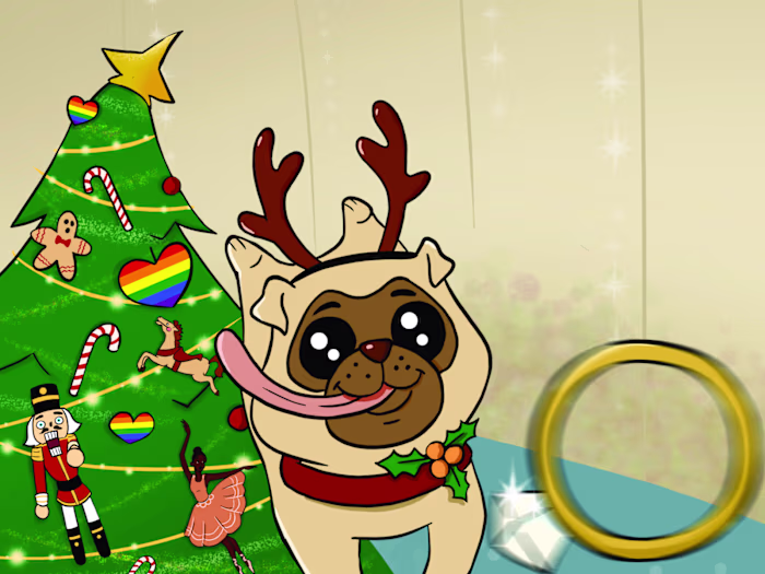 The Christmas Puppy Proposal – Picture Book Illustration