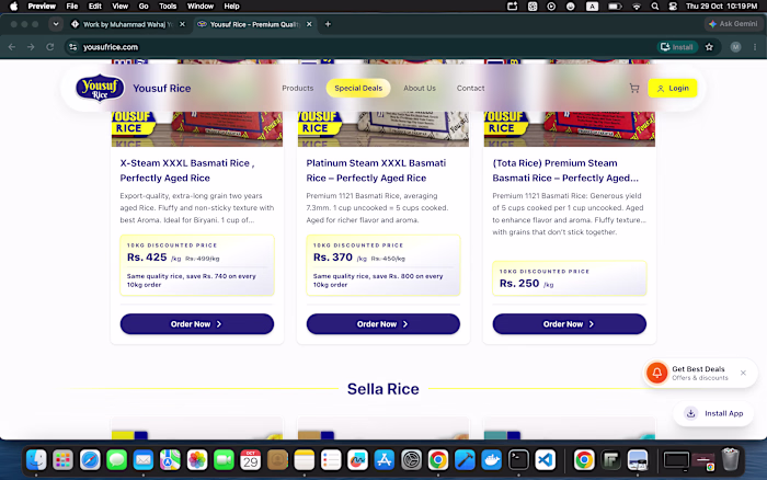 Yousuf Rice Commerce Platform & Production MCP Server