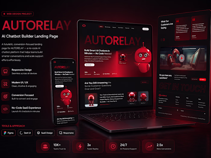 Webflow-based bold, futuristic landing page