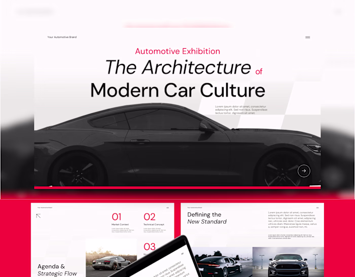 Automotive Car Meet Exhibition Presentation Powerpoint