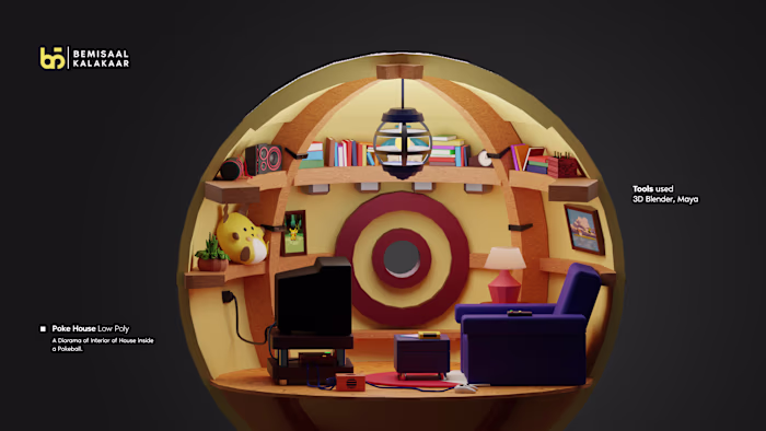 3d Pokeball House on Behance