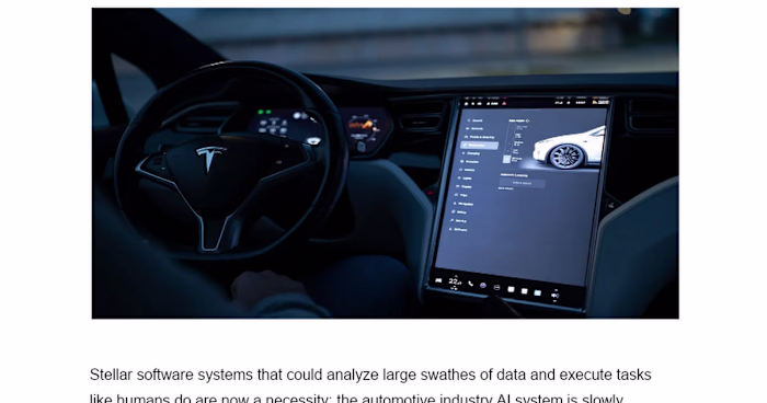 The Influence of AI on the Automotive Sector: The Future Awaits