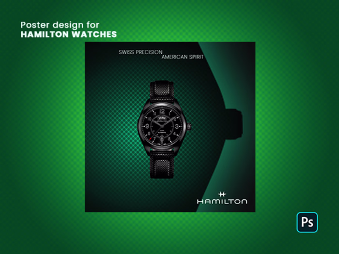 Hamilton Watch Poster Design
