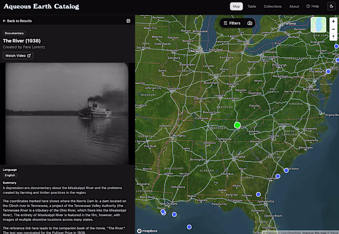 Aqueous Earth Catalog