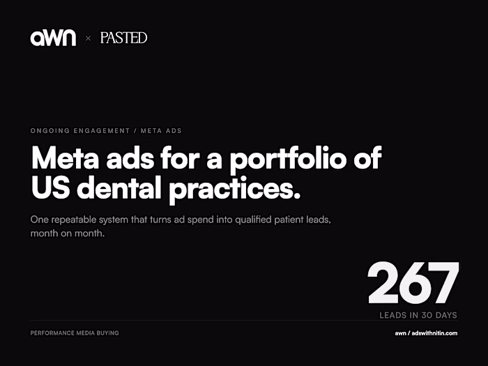 Meta Ads Optimization for Dental Practices - PASTED