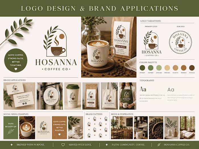 Real Client Project: Coffee Logo
Hosanna