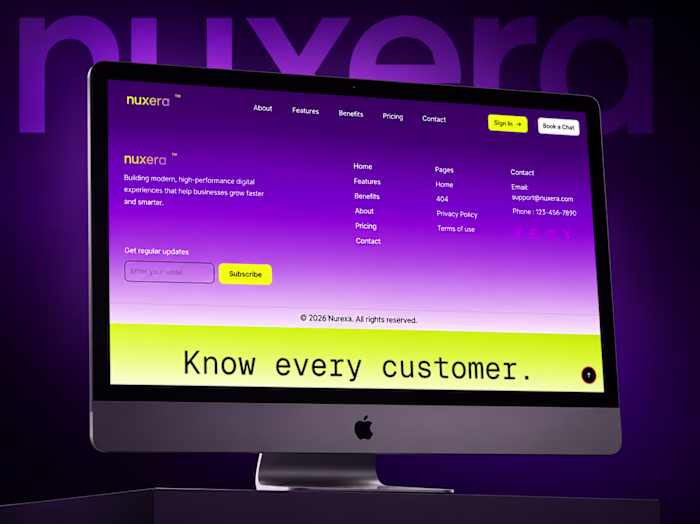 Launch Your SaaS Quickly with Nurexa's Premium Landing Template