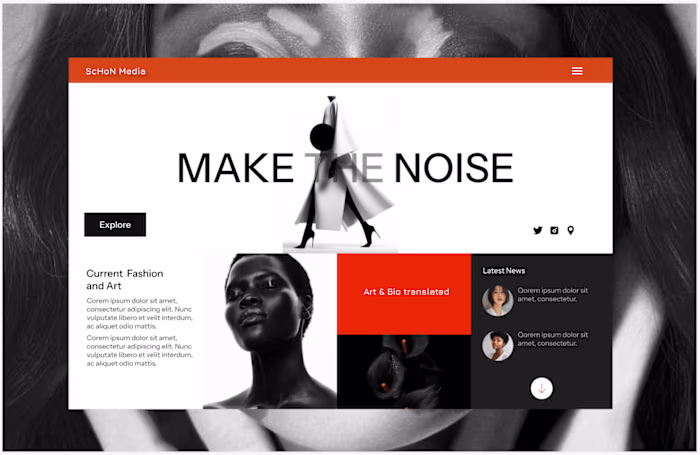Art Landing Page