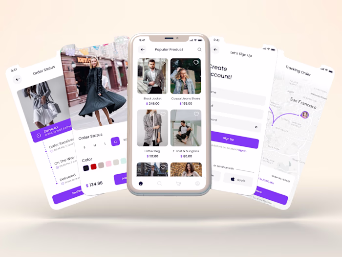 Fashion E-Commerce Mobile App Design