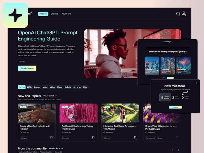 AI education: 0 to 1 content platform in 90 days