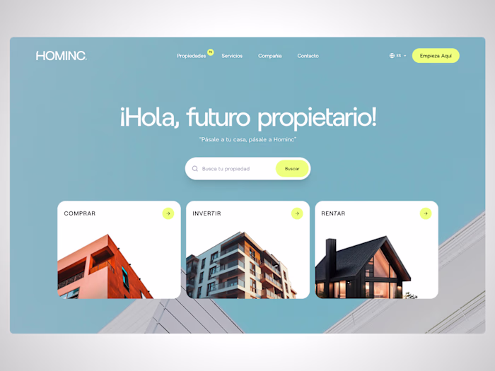 Hominc | Full-Stack Real Estate Platform & Admin Dashboard