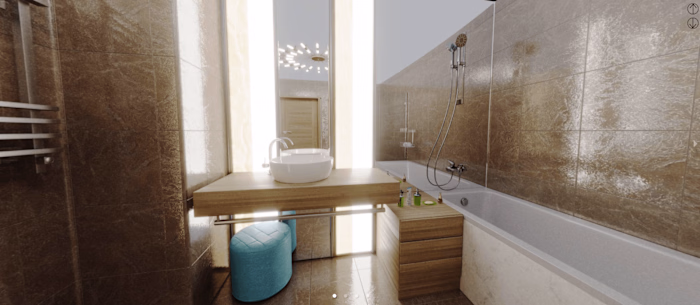 Visualization of the European bathroom