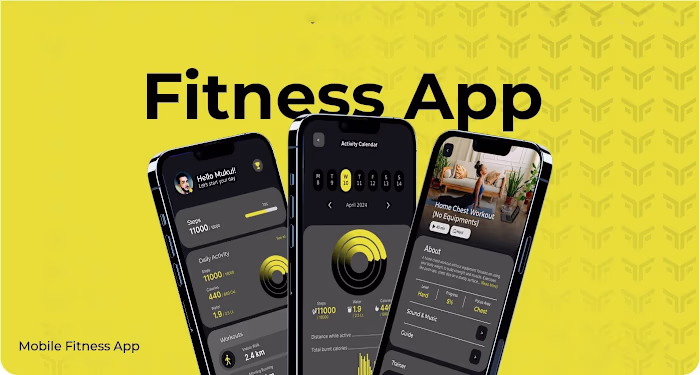 Modern Fitness App Design for Health & Wellness Enthusiasts