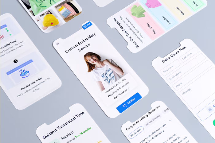 Landing mobile UI design/ Daily UI
