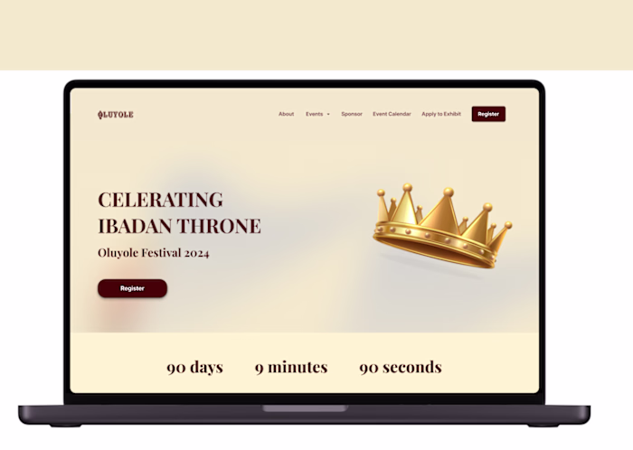 Oluyole Festival Event Website Redesign