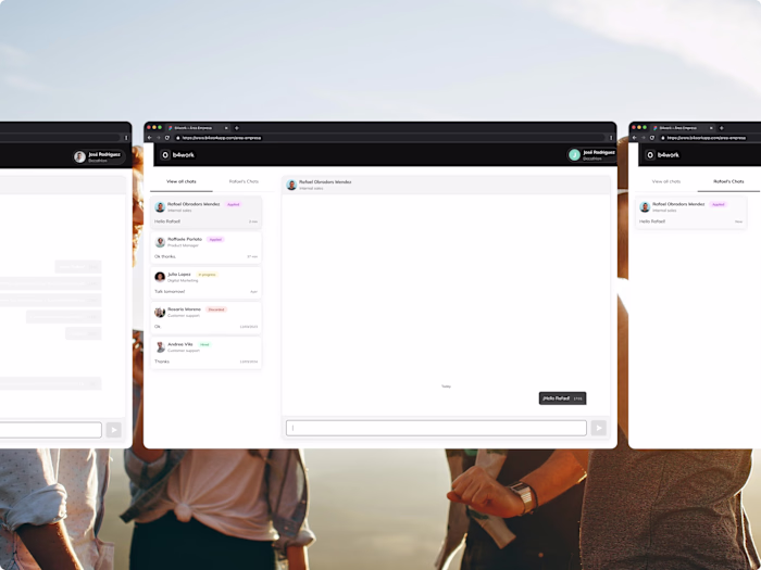 Designing a SaaS chat solution for B4work