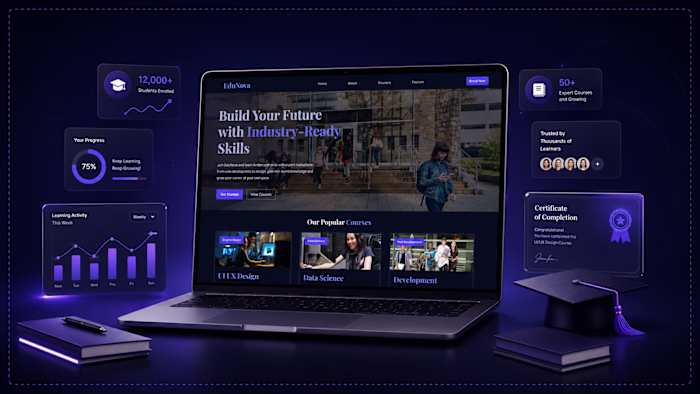 Responsive Education Website with Modern