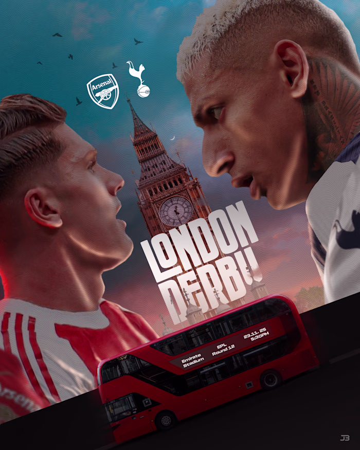 Two derbies. Two styles. Cinematic energy for the North Lond...