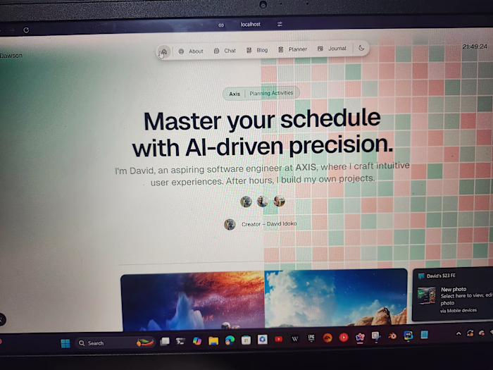 Just created a portfolio website using the styling ui once ui