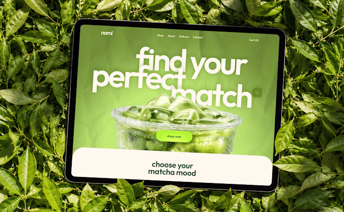 🍵 Web Design for Matcha store e-comm | Hyperactive