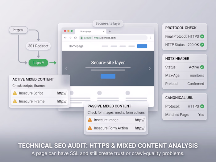 HTTPS Mixed Content Checker Tool