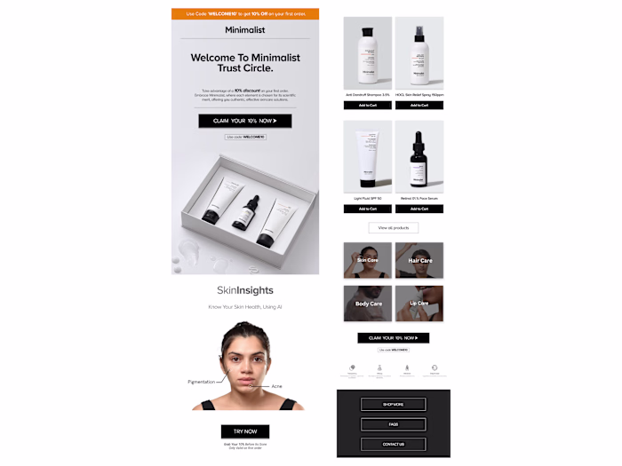 Designing the Welcome Email for Minimalist