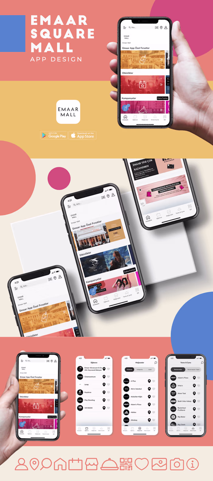 Emaar Square Mall App Design