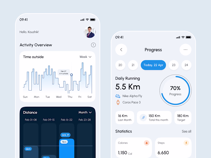 Smart-Fitness Tracking Mobile App