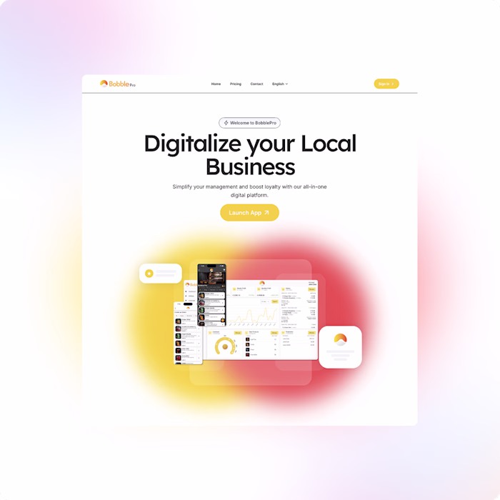 SaaS Product Website - BobblePro