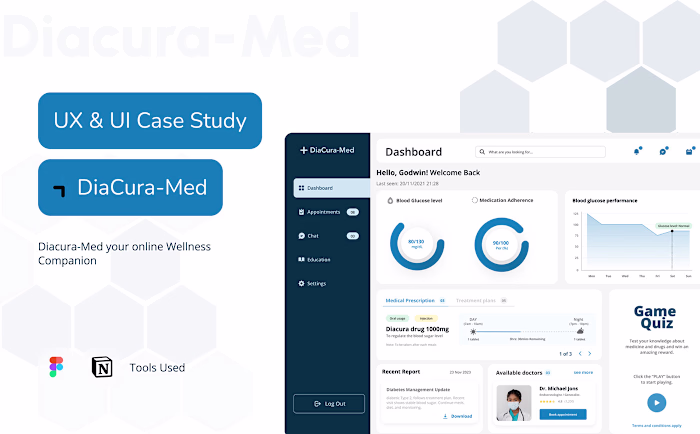 DiaCura-Med UX & UI Case Study