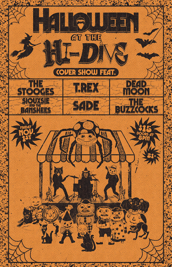 Hi-Dive Halloween Cover Show – Poster Design