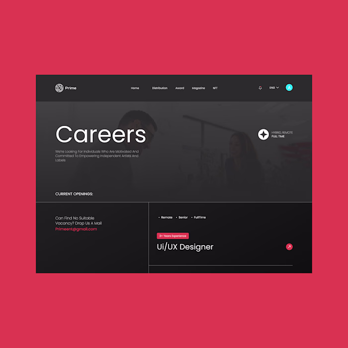 Prime Universal Career Page
