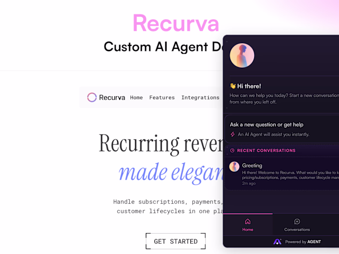 Recurva AI Assistant Design