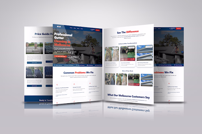 Framer Website for Gutter Cleaning Company