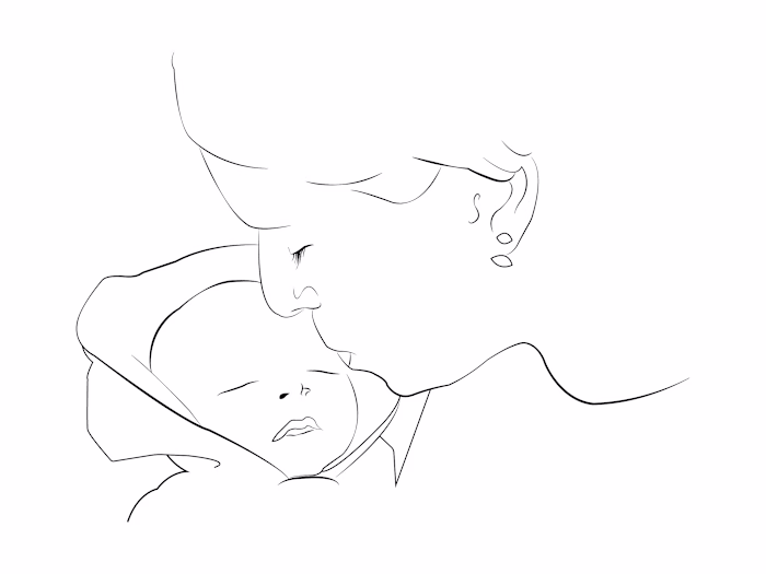 A sweet moment immortalized in