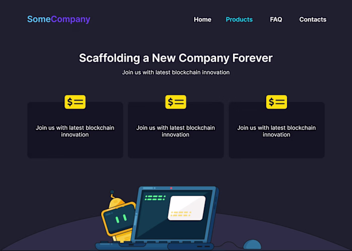 Simple page with Responsiveness