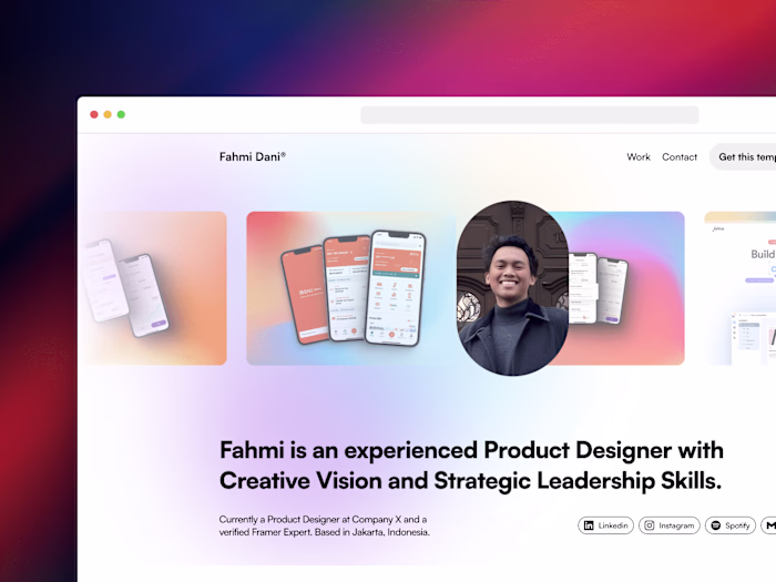 Portify - Framer Template for Designers