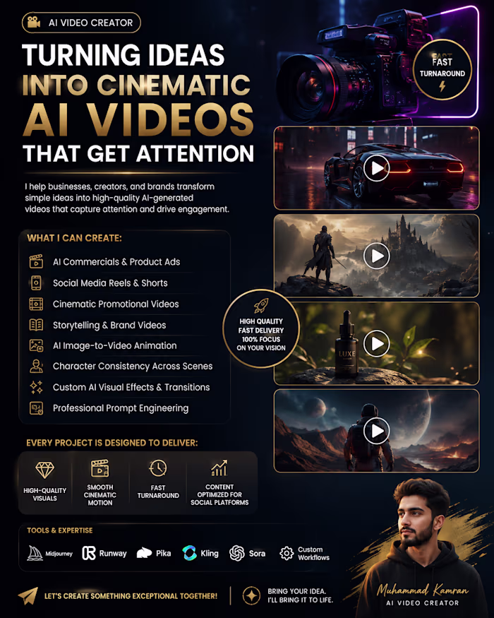 🚀 Turning Ideas into Cinematic
