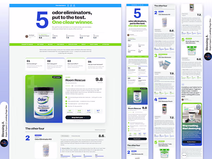 New comparison page launched
Got the