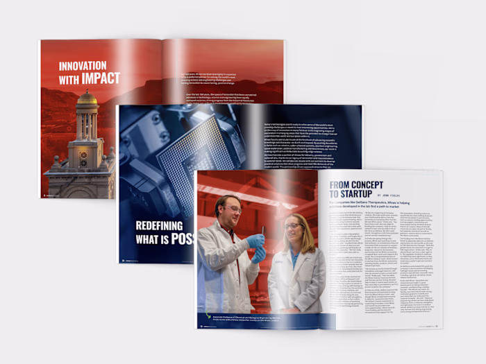 Editorial Design for University Research Magazine