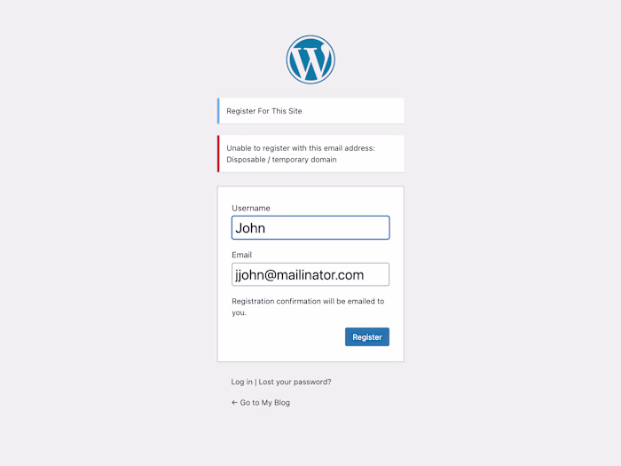 Check-Mail.org Registration Email Verify and Block Plugin For W…