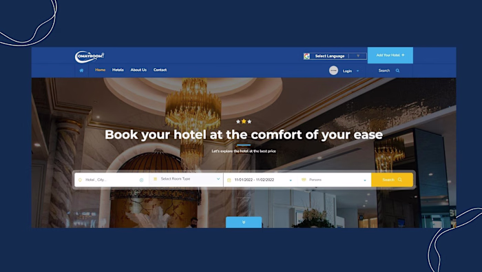 OMAYROOM WEBSITE BANNER on Behance
