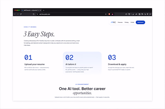 ARC — AI Resume Builder